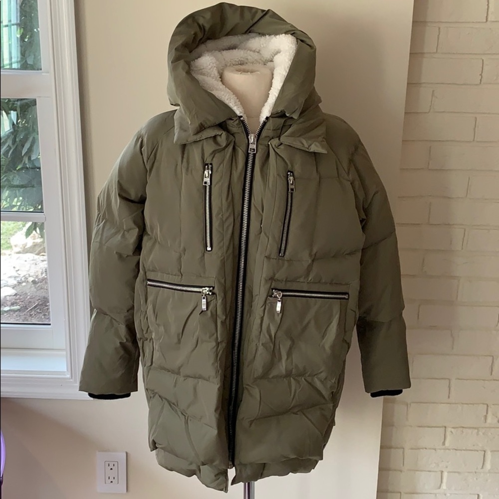 Women’s Orolay green down coat size Small